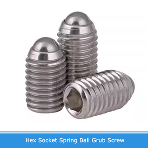 <span class=keywords><strong>Vis</strong></span> de réglage à bille à ressort Allen à six pans creux en acier inoxydable 304 M2.5 M3 M4 M5 M6 M8 M10 M12 - Product Image 2