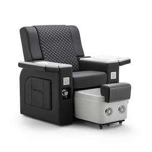 Fauteuil de pédicure avec inclinaison réglable et système de massage intégré, utilisé pour les soins de beauté des ongles, plateau de manucure - Product Image 4