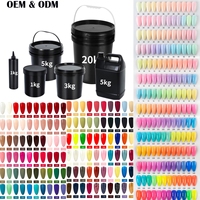 OEM Bouteille professionnelle de 1kg de vernis à ongles UV semi-permanent 15ml à la française Gel coloré imbibé pour ongles