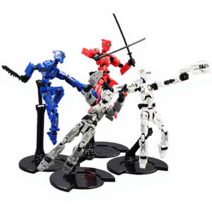 HW Heiß begehrtes, zusammengebautes Mehrgelenk-Actionfiguren-Modellspielzeug, 3D-gedruckte Gelenkpuppe „Digital Man Nr. 9“ mit Aufkleber - Product Image 1