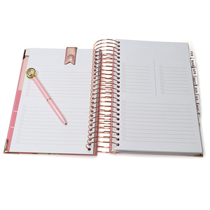 Custom <strong>A4</strong> A5 Hard Cover Spiral Daily <strong>Planner</strong> Journal Black Girl Boss <strong>Planners</strong> With Gold Foil Logo - Product Image 2