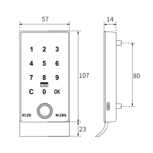 TTLock Gimnasio Casillero Sin Llave Cerradura de Gabinete Digital Popular Tarjeta RFID Lector de Huellas Dactilares Mango de Aleación de Zinc Cerradura Inteligente - Product Image 5