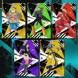Planche décorative Anime One Piece scintillante, personnages <span class=keywords><strong>Manga</strong></span> japonais personnalisés, bord doré, Shikishi pour décoration murale de chambre - Product Image 4