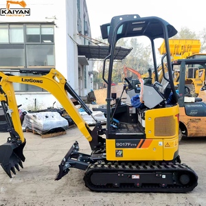 Miniexcavadora LiuGong 9017 Usada, Bajo Precio, 1.7 Toneladas, para Hogar, Jardín, Granja, Tuberías, Renovación de Espacios Estrechos Interiores, Bomba y Motor - Product Image 4