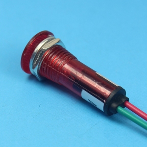 10毫米塑料指示灯信号灯，带引脚端子平头3-220V红色黄绿色塑料霓虹灯指示灯 - Product Image 4