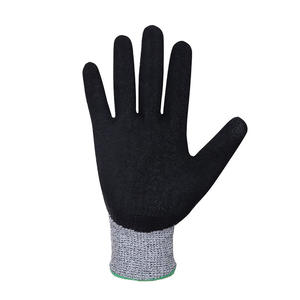 Sol de nitrilo guantes de 13G Grey HPPE Nivel 5 nitrilo negro sandy de la seguridad en el trabajo guantes Anti-corte - Product Image 3