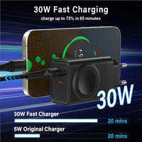 Schitec Design privé EU 30W chargeur mural chargeur de montre sans fil intégré 2 en 1 chargeurs multifonctions pour téléphone et montre