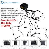 Catu Daya PC ATX 800W 80 Plus Efisiensi Tinggi untuk Penggunaan Server & Desktop Tersedia