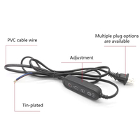 Câbles d'alimentation en cuivre PVC avec variateur LED 220V (prise UE) pour la régulation efficace de l'éclairage des appareils ménagers