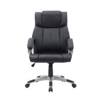Chaise de bureau moderne design à dossier haut réglable en hauteur ergonomique en cuir avec maille tournante chaise de bureau Guest Manager