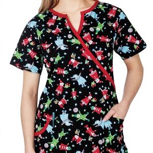 <b>Christmas</b> Medical Scrub Uniform Hospital Use OEM Service - Product Image 2