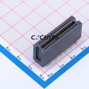 HEV44LP03BK Gold Finger Connector SMD,P=1.27mm Connector ( Connector Type: EDGE SLOT )( Pitch: 1.27mm )( Total PIN Count: 44P ) - Product Image 1