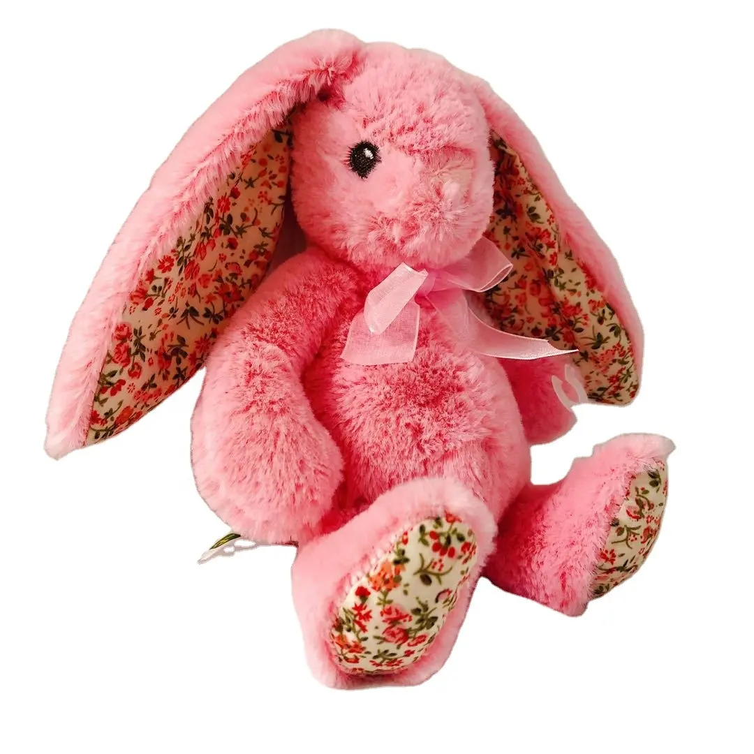 Nuovo OEM su misura simpatico coniglio peluche orecchio lungo modello coniglietto giocattoli farciti