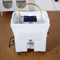 Bassin de lavage de cheveux mobile et portable de luxe pour salon, avec réservoir d'eau intégré, sans plomberie, pour spa capillaire - Entrepôt UE