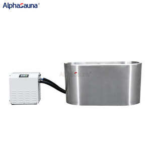 Barril de baño de hielo portátil de cedro canadiense moderno independiente nueva bañera de hidromasaje de inmersión fría de madera Combo Villa Función de remojo venta - Product Image 6