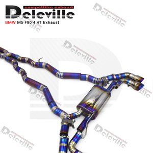 Tubos de escape de aleación de titanio Deleville para <span class=keywords><strong>BMW</strong></span> <span class=keywords><strong>X7</strong></span> <span class=keywords><strong>M50</strong></span> M60 4.4TT G05 2020-2023 silenciador válvula de escape sistema de escape Catback - Product Image 2
