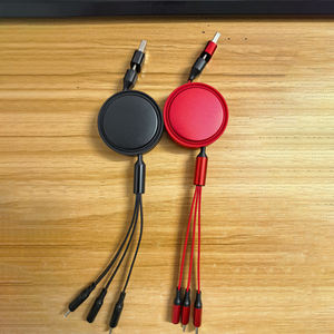 Logo personnalisé 5 1 <span class=keywords><strong>c</strong></span>âble de données de chargement universel rétractable multi-usage <span class=keywords><strong>3i</strong></span> N1 pour téléphone Micro Type-<span class=keywords><strong>C</strong></span> USB chargeur métal écouteur - Product Image 6
