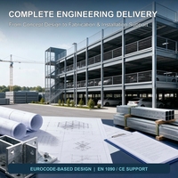 Grande structure de stationnement en acier à plusieurs étages avec plancher composite pour le stationnement commercial et résidentiel des voitures