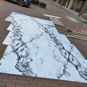 Panneau mural en PVC moderne personnalisé <span class=keywords><strong>de</strong></span> haute qualité, imperméable, ignifuge, insonorisant, motif marbre, extérieur, cuisine, salle <span class=keywords><strong>de</strong></span> bain, hôtel - Product Image 4