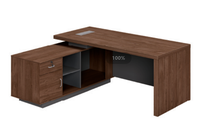 Vente directe, bureau d'ordinateur en forme de L extensible, moderne, luxueux, résistant aux hautes températures, protection environnementale E0