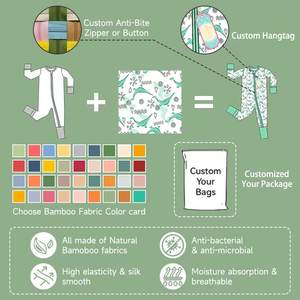 Piyama Bayi Bahan Viscose Bambu Lembut Model Baru Ukuran dan Motif Acak Grosir Kotak Misteri Set Piyama Bayi Bambu - Product Image 5