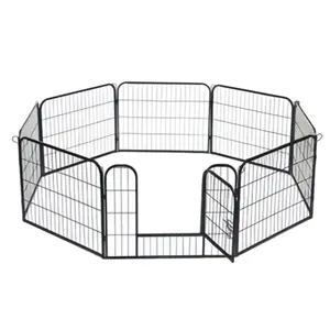 Hàng rào chó bằng dây sắt, kích thước tùy chỉnh, mọi kích cỡ, có thể gấp gọn, chuồng chó tạm thời, chuồng chó lớn trong nhà ngoài trời - Product Image 2
