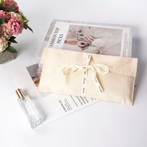 Beauty Cotton Canvas Envelope Dust Pillow Pouch Underwear Shoe Packing Bag With Flap - Product Image 5