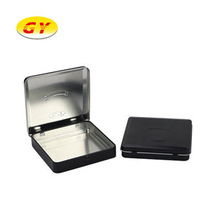 Luxury metal tin packaging custom logo cigarette box rectangular gift box