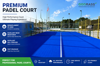 Strukturierter Padel-Platz Blaues Kunstrasen Outdoor Synthetischer Paddle-Tennis-Rasen UV-beständiger Sportboden Spielplatzrasen Kunststoffteppich
