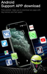 SOYes สมาร์ทโฟน XS11 3G ขนาดเล็กระบบแอนดรอยด์6.0 3D กล้องความละเอียดสูงสองซิม Quad Core โทรศัพท์มือถือปาล์ม - Product Image 3