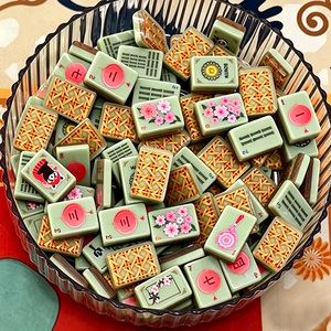Tuiles de Mahjong Américaines en Acrylique Luxueuses et Écologiques, Fabrication Directe, Personnalisables, 160 Tuiles, pour Casino et Jeux d'Aargent, Portables - Product Image 2