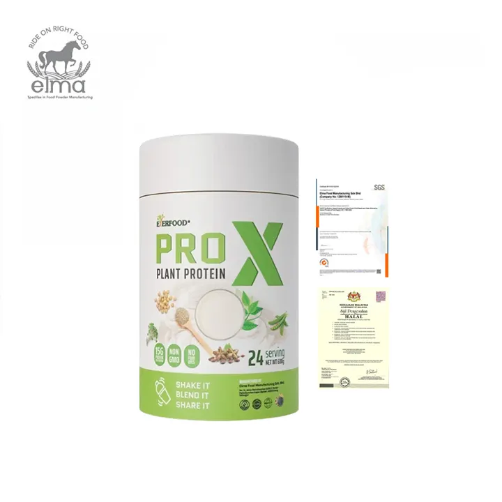 Hot Selling Pro X 600g Per Bottle Plant Extract Based Protein Powder Enhances Immune Function
