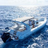 Bateau semi-rigide en fibre de verre Liya Factory Direct de 8,3 m (27 pieds) avec certificat CE ISO, moteur hors-bord de 250-400 CV, à vendre