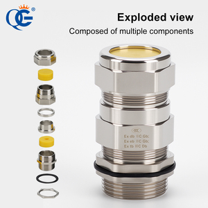 M16 M32 M25 M20 metallo a prova di esplosione cavo ghiandola ATEX corazzato EXD EXE IECEX gruppo <span class=keywords><strong>1</strong></span> gruppo <span class=keywords><strong>Il</strong></span> 2 IP66/68 posizione pericolosa - Product Image 3