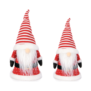 Gnomos Navideños de Peluche Baratos al por Mayor, Pequeños <span class=keywords><strong>Elfos</strong></span> Navideños Color Borgoña - Product Image 1