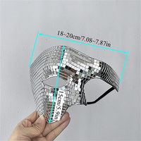 Offre Spéciale miroir masque Disco Ball masque scintillant pour DJ scène Bar fête mascarade visage couvrant