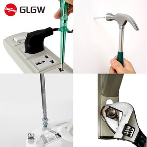 Bán Buôn 9 PC Phổ Thông Kết Hợp Máy Cắt Tiện Ích Dao Hộ Gia Đình Sửa Chữa Cài Đặt Thiết Lập Của Nhãn Hiệu Búa Công Cụ Kit Với Đèn Pin - Product Image 4