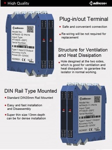 MSC80T-AH: 4-20mA + Hart Loop Powered nhiệt độ Transmitter Din Rail gắn tín hiệu isolator/chuyển đổi với PT100 lập trình - Product Image 5