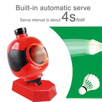 Machine de service de badminton automatique, robot, cadeau pour adultes et enfants, portable, extérieur, intérieur, entraîneur de lancer de balles pour débutants