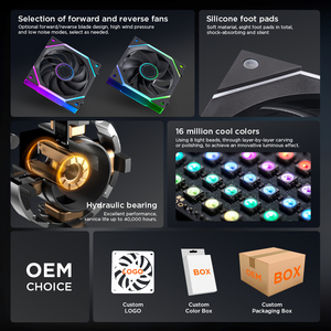 ASIAHORSE OEM Premium Computer Case <b>Fan</b> with Daisy Chain Function 120mm 140mm ARGB <b>Fans</b> for PC Cooling System RGB <b>Fan</b> <b>Coolers</b> - Product Image 3