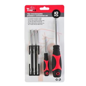 Juego de destornilladores de precisión Toplb de 10 piezas con puntas intercambiables para herramientas de reparación doméstica - Product Image 1