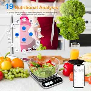 Báscula de Cocina Inteligente Popular de Alta Precisión (0.1g/Max. 5000g), de Plástico, con Batería, Modo Leche/Agua Automático, 1 Año de Garantía - Product Image 4