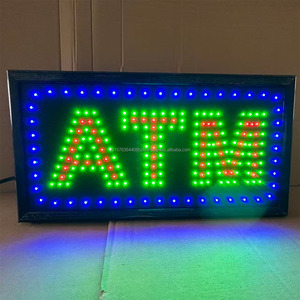 ATM Cash LED billboard indoor hanging display <b>board</b> bank window sign directional sign decorative <b>light</b> luminous sign Custom - Product Image 2