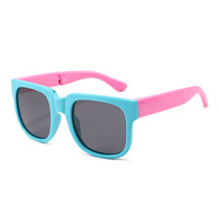 Lunettes de soleil pliables tendance pour garçons et filles de 3 à 12 ans, lunettes de soleil polarisées souples en silicone pour enfants avec logo personnalisé