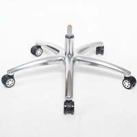 Pièces de base pour chaise de bureau en acier chromé à 5 branches, cadre de mobilier, base de pieds de chaise d'ordinateur pour chaises pivotantes