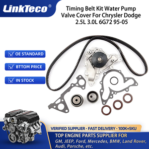 Linkteco ชุดสายพานไทม์มิ่งชุดปั๊มน้ำสำหรับ Chrysler Dodge stratus <span class=keywords><strong>Mitsubishi</strong></span> 2.5 3.0 MD317871148-1510 1995-2005 MD307487 - Product Image 2