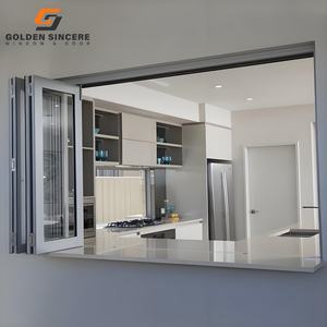 GS Top Hung Folding Aluminum Window with Smooth <b>Track</b> System - Product Image 1