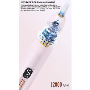 2 In 1 Draagbare Draadloze Elektrische Nagelboormachine Set Manicure Bit Pen Tool Met UV-Nagellamp Voor Gebruik In De Salon - Product Image 2