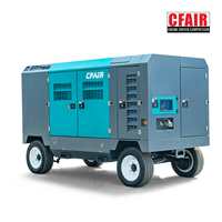 Compresseur d'air industriel à vis portable CFAIR 21 M3/Min Machines de forage de puits d'eau à moteur diesel à compression à deux étages