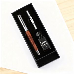 Luxury Customized Logo & <b>Color</b> Handmade Durable Fountain <b>Pen</b> Ink Corporate Gift Set for Men's Calligraphy 0.5mm Writing Diameter - Product Image 2